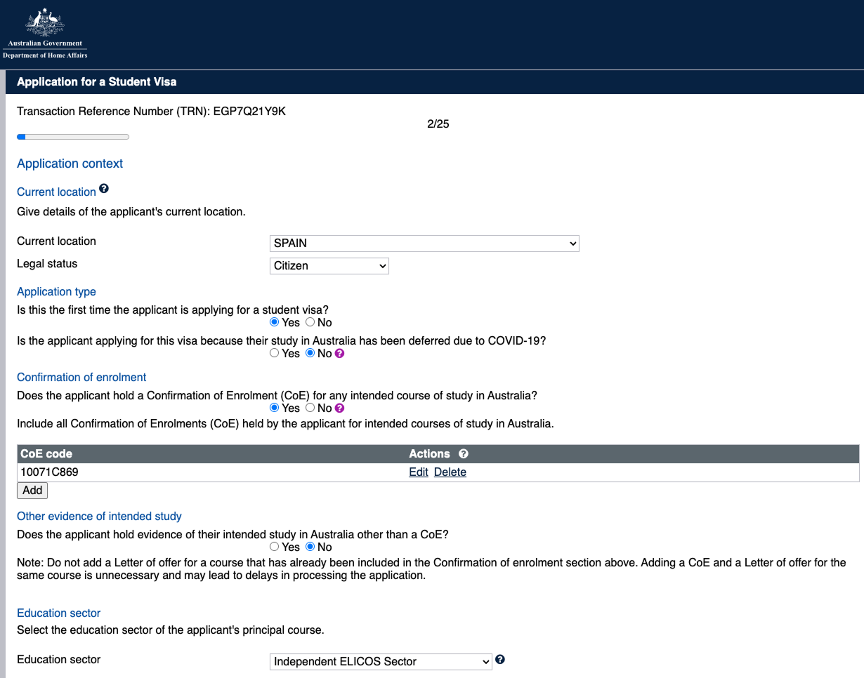 IMMI Submission workflow background